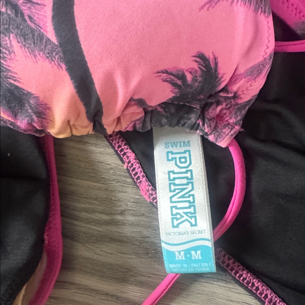 VS Pink Gradient Palm Tree Bikini Set - Picture 4 of 11